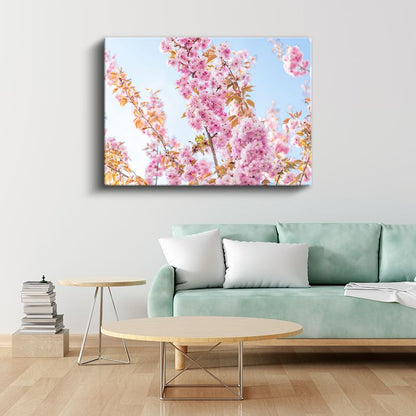 Japon Kiraz Çiçekleri - Bahar Dalları Kanvas Tablo