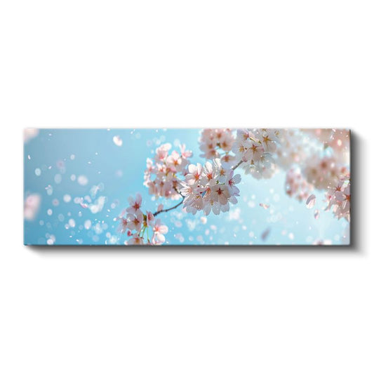 Pembe Şakayıklar - Siyah Fonda Zarif Çiçek Buketi Kanvas Tablo