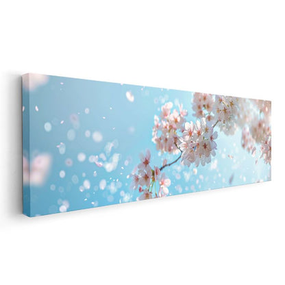 Pembe Şakayıklar - Siyah Fonda Zarif Çiçek Buketi Kanvas Tablo