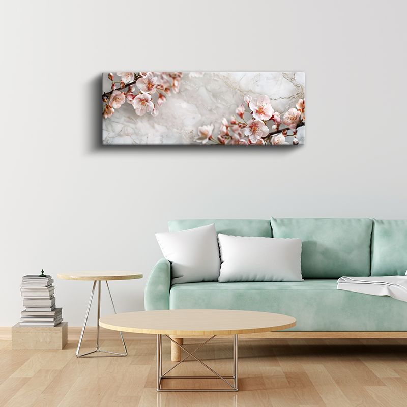 Kiraz Çiçekleri - Zarif Pembe Tomurcuklar Kanvas Tablo