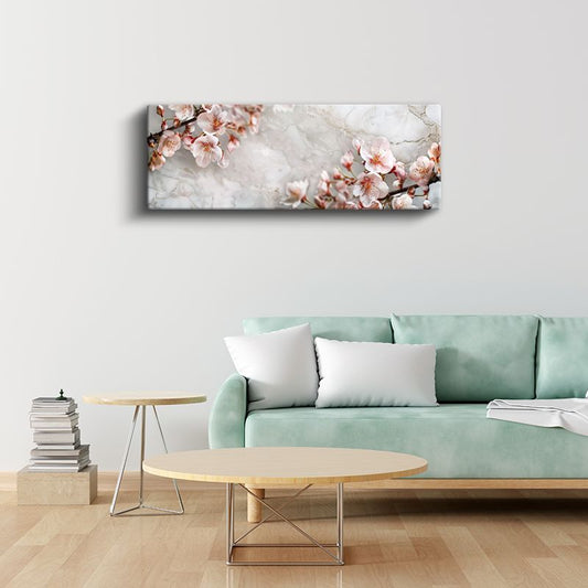 Kiraz Çiçekleri - Zarif Pembe Tomurcuklar Kanvas Tablo