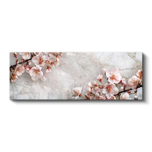 Kiraz Çiçekleri - Zarif Pembe Tomurcuklar Kanvas Tablo