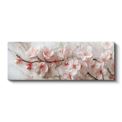 Bahar Dalları - Narin Pembe Çiçekler Kanvas Tablo