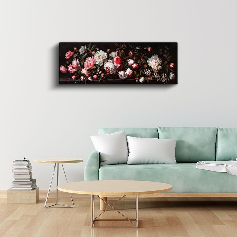 Şakayık Buketi - Klasik Çiçek Aranjmanı Kanvas Tablo