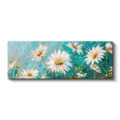 Papatyalar - Canlı Bahar Çiçekleri Kanvas Tablo