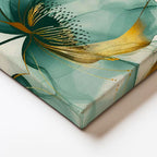 Yatay Kanvas Tablo Soyut Sulu Boya Çiçekler Çiçek Tablosu Ev Ofis Duvar Dekoru