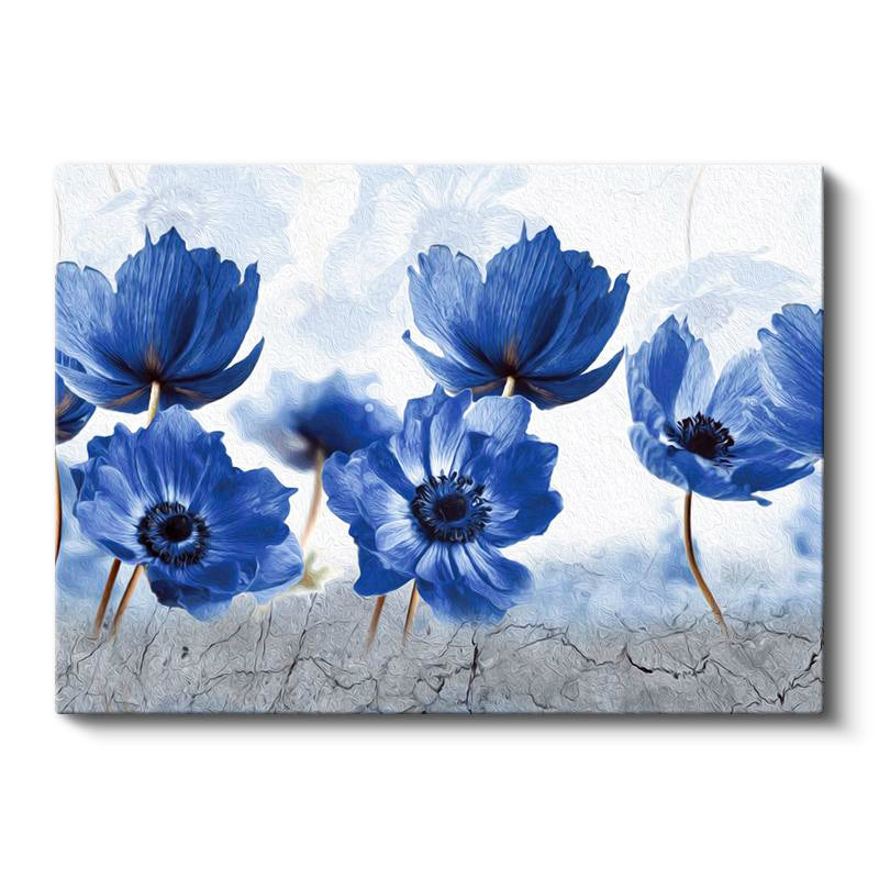 Yatay Kanvas Tablo Sade Çiçek Dizilimi Çiçek Tablosu Ev Ofis Duvar Dekoru