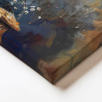 Yatay Kanvas Tablo Vazolu Çiçek Aranjmanı Çiçek Tablosu Ev Ofis Duvar Dekoru