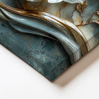 Yatay Kanvas Tablo Kabartma Görünümlü Yaldızlı Çiçek Tablosu Ev Ofis Duvar Dekoru