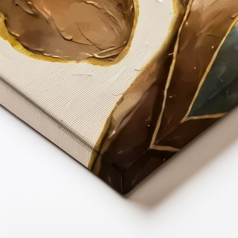 Yatay Kanvas Tablo Soyut Formlu Çiçek Çiçek Tablosu Ev Ofis Duvar Dekoru