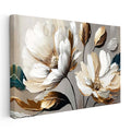 Yatay Kanvas Tablo Geniş Yapraklı Modern Çiçek Çiçek Tablosu Ev Ofis Duvar Dekoru