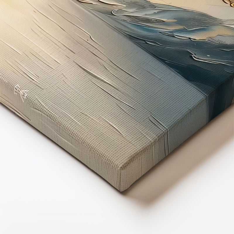 Yatay Kanvas Tablo Manolya Ağacı Manzaralı Çiçek Tablosu Ev Ofis Duvar Dekoru