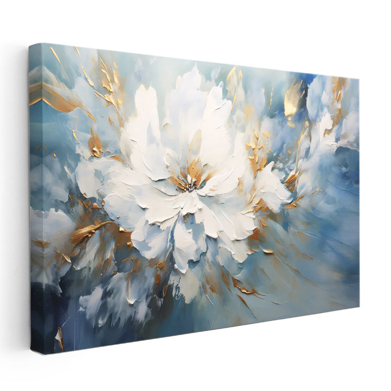 Yatay Kanvas Tablo Soyut Sanatsal Çiçek Çiçek Tablosu Ev Ofis Duvar Dekoru