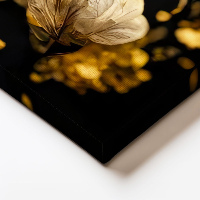 Yatay Kanvas Tablo Tekli Büyük Çiçek Çiçek Tablosu Ev Ofis Duvar Dekoru