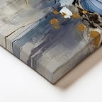 Yatay Kanvas Tablo Soyut Formlu Modern Çiçekler Çiçek Tablosu Ev Ofis Duvar Dekoru