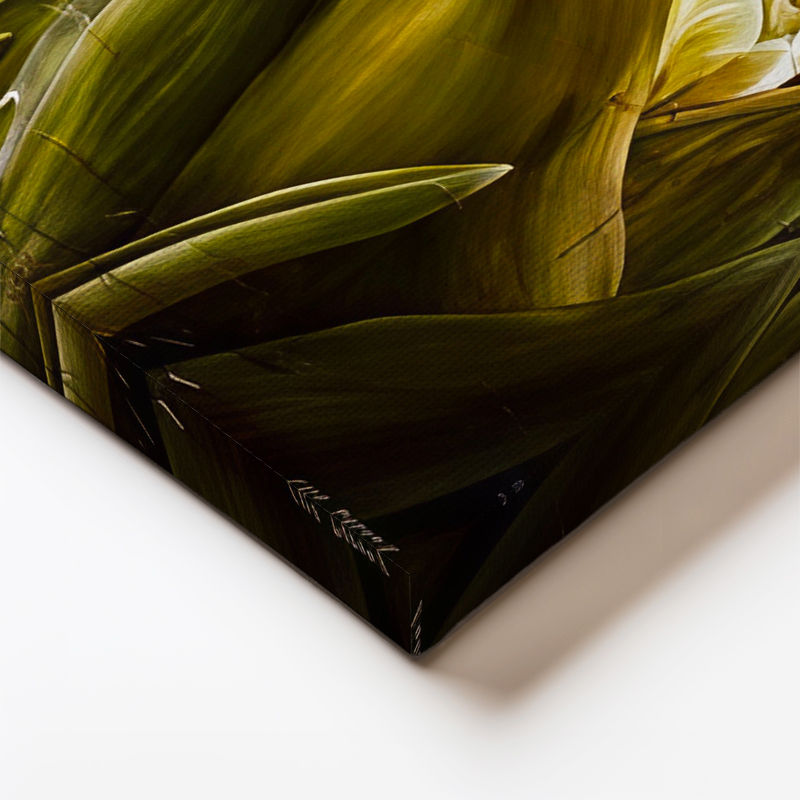 Yatay Kanvas Tablo Zarif Lale Aranjmanı Çiçek Tablosu Ev Ofis Duvar Dekoru