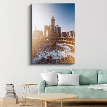 Kabe ve Mescid-i Haram - İslam'ın Kutsal Merkezi Kanvas Tablo