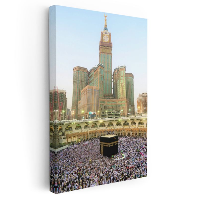 Kabe ve Tavaf - Hac İbadetinin Kutsallığı Kanvas Tablo