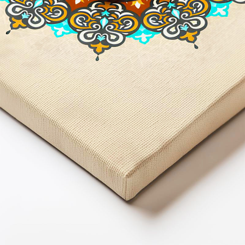 Dikey Kanvas Tablo Hz Muhammed Lafzı Motifli Tasarım Dini İslami Tablo Ev Ofis Duvar Dekoru