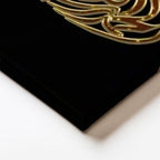 Dikey Kanvas Tablo Altın Tel Görünümlü Allah Yazısı Dini İslami Tablo Ev Ofis Duvar Dekoru