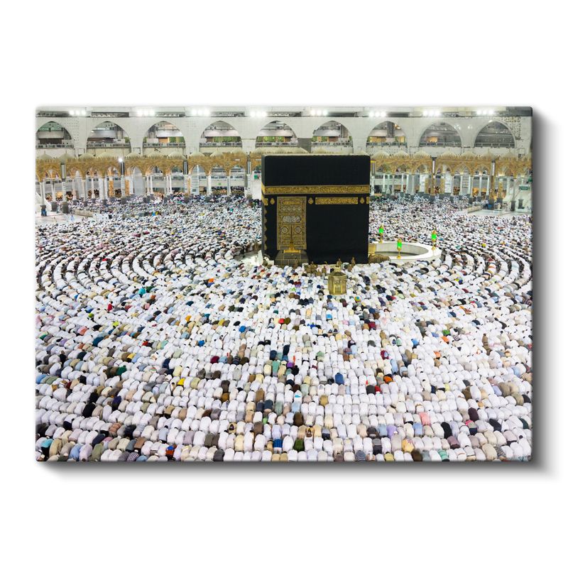 Kabe-i Şerif Manzarası - Hac İbadeti ve Birlik Kanvas Tablo