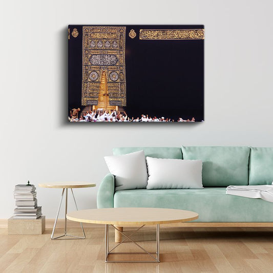 Kabe Kapısı ve Kisve - Kutsal Mekan ve Maneviyat Kanvas Tablo