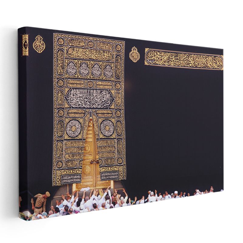 Kabe Kapısı ve Kisve - Kutsal Mekan ve Maneviyat Kanvas Tablo