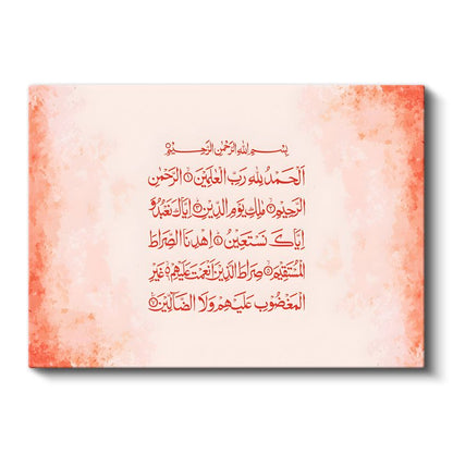 Fatiha Suresi - Kur'an'ın Açılış Duası Kanvas Tablo