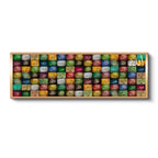 Yatay Panoramik Kanvas Tablo Esmaül Hüsna 99 İsim Mozaik Tasarım Dini İslami Tablo Ev Ofis Dekoru