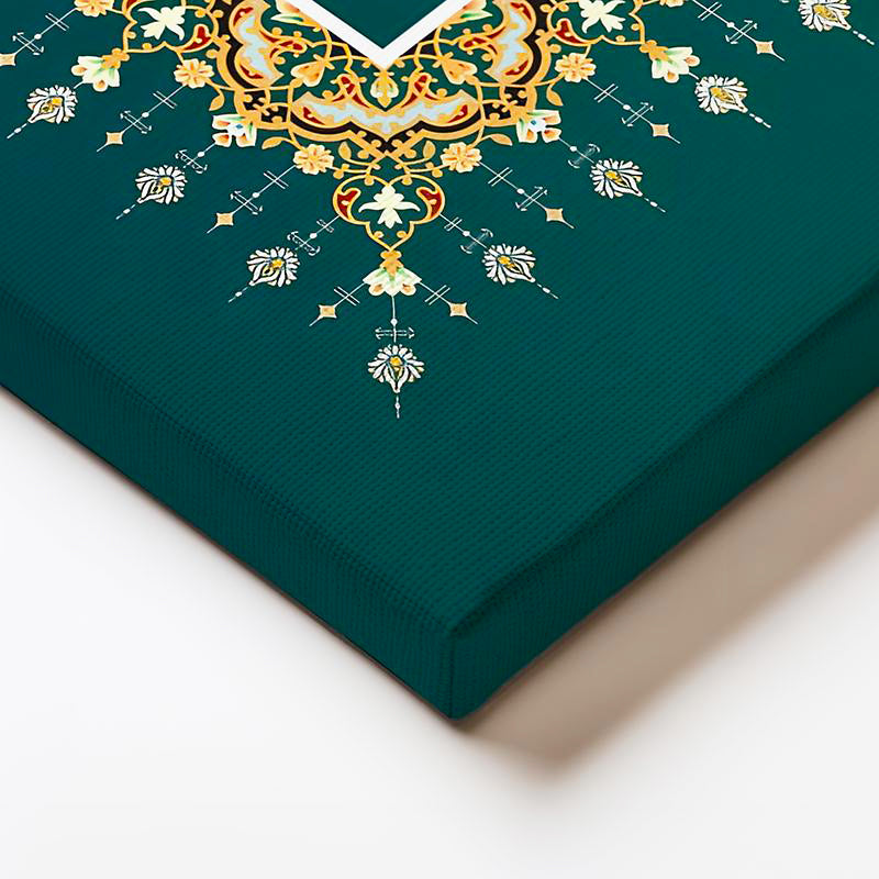 Yatay Kanvas Tablo Ali İmran Suresi 103 Ayet İstifi Dini İslami Tablo Ev Ofis Duvar Dekoru