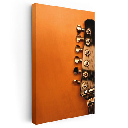 Gitar Sapı - Müzikal Detay Çekimi Kanvas Tablo