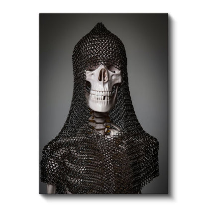 Zırhlı Kafatası - Ortaçağ Savaşçı Teması Kanvas Tablo