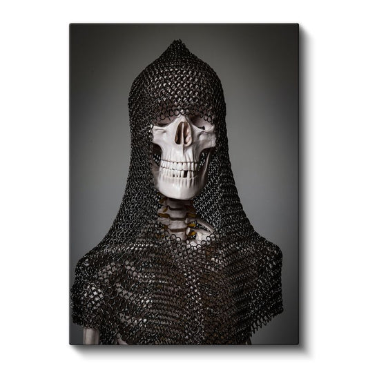 Zırhlı Kafatası - Ortaçağ Savaşçı Teması Kanvas Tablo