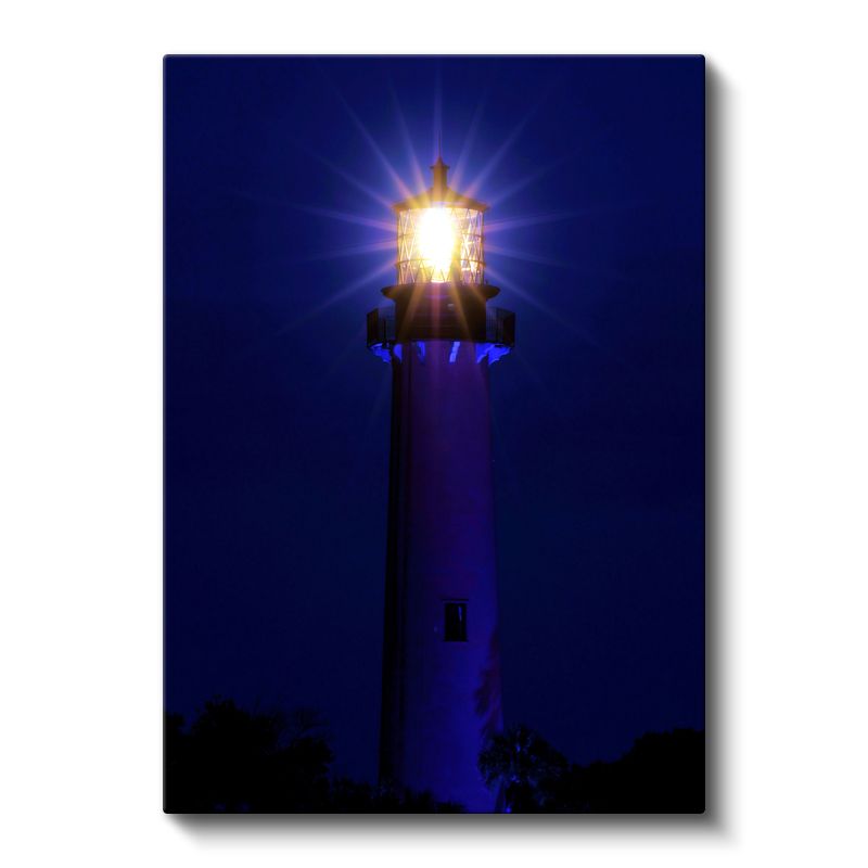 Deniz Feneri - Gece Işıltısı Kanvas Tablo