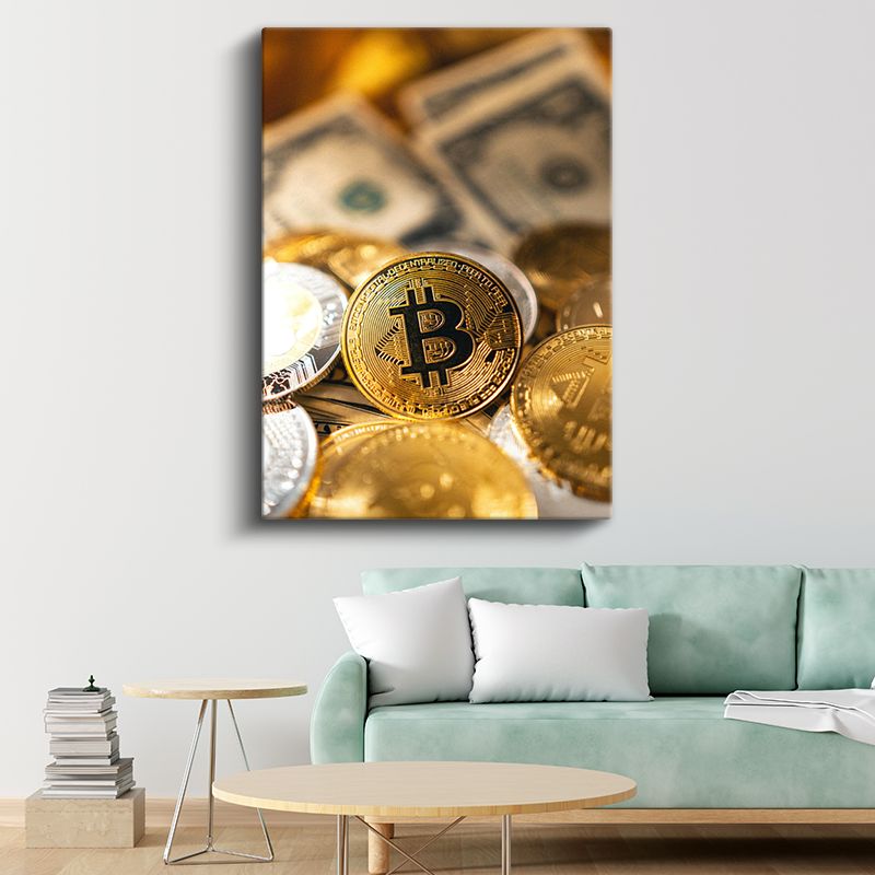 Bitcoin - Dijital Altın Yatırım Dünyası Kanvas Tablo
