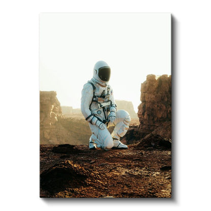 Astronot - Mars Keşif Yolculuğu Kanvas Tablo