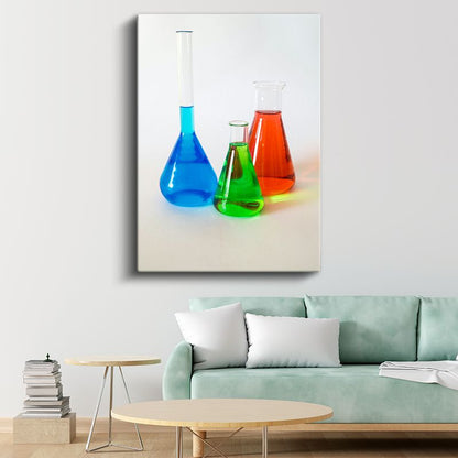 Renk Simyası - Canlı Laboratuvar Kompozisyonu Kanvas Tablo