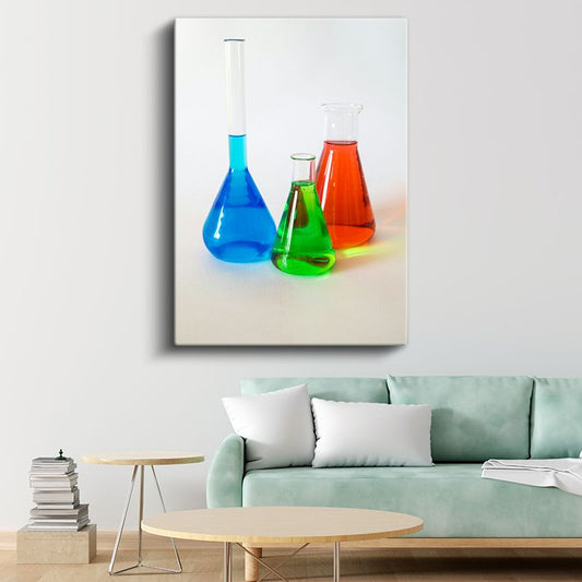 Renk Simyası - Canlı Laboratuvar Kompozisyonu Kanvas Tablo