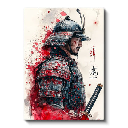 Samuray Savaşçısı - Geleneksel Japon Zırhı Kanvas Tablo