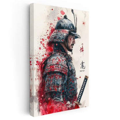 Samuray Savaşçısı - Geleneksel Japon Zırhı Kanvas Tablo