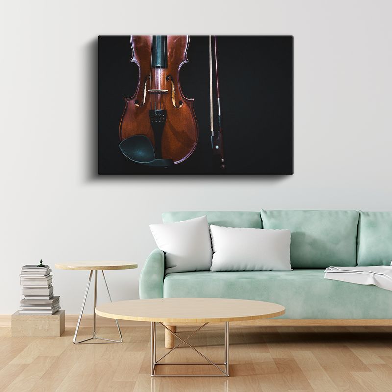 Klasik Keman - Zarif Müzik Aleti Kanvas Tablo