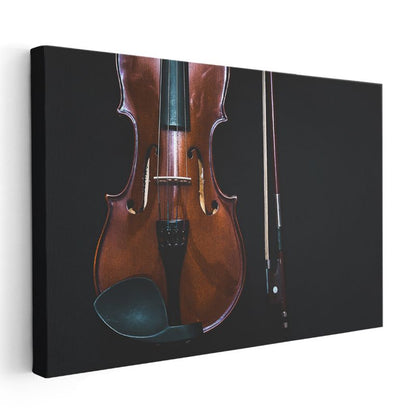 Klasik Keman - Zarif Müzik Aleti Kanvas Tablo