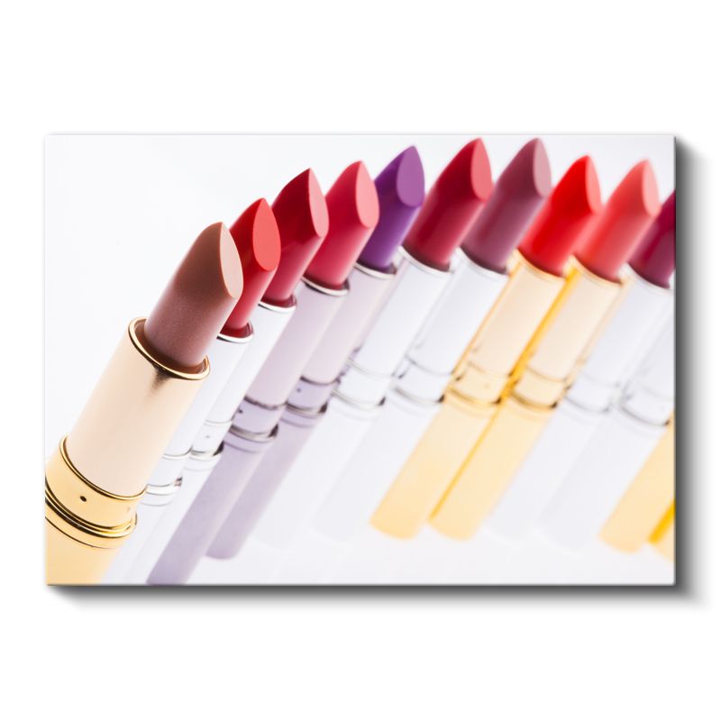 Renkli Rujlar - Kozmetik Sanatı Kanvas Tablo