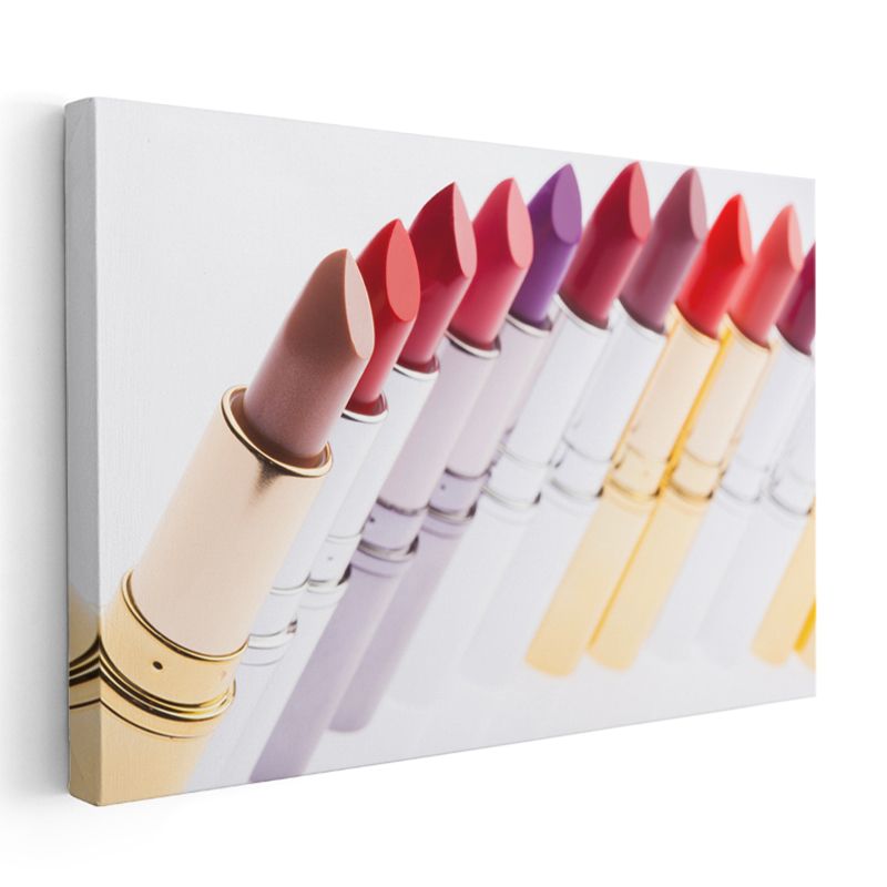 Renkli Rujlar - Kozmetik Sanatı Kanvas Tablo