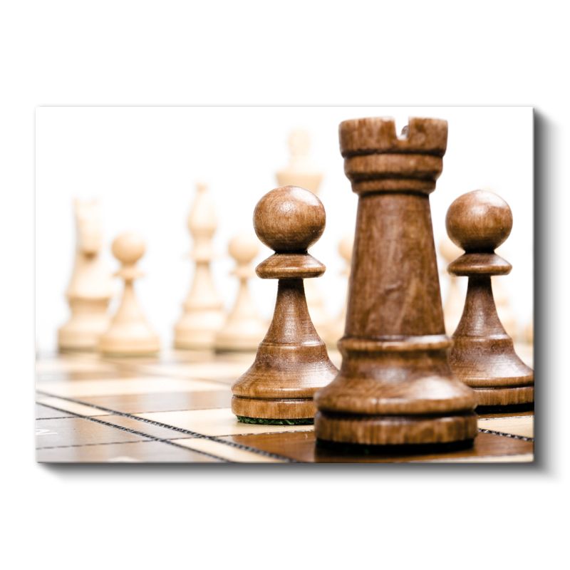 Satranç Taşları - Stratejik Düşünce Kanvas Tablo
