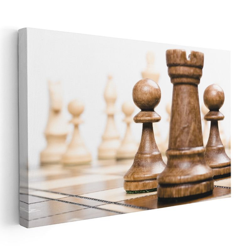 Satranç Taşları - Stratejik Düşünce Kanvas Tablo