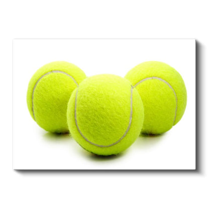 Tenis Topları - Parlak Spor Üçlemesi Kanvas Tablo