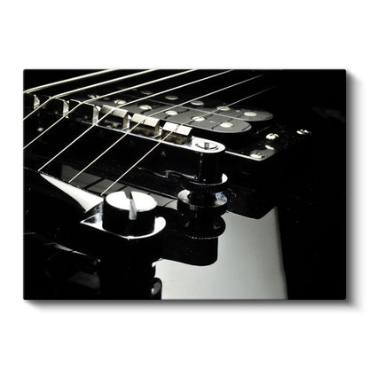 Elektro Gitar - Siyah Tellerin Melodisi Kanvas Tablo