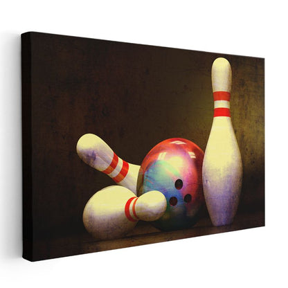 Bowling - Nostaljik Oyun Zamanı Kanvas Tablo
