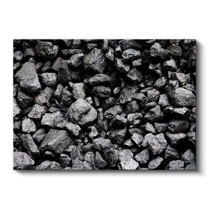 Kömür Taşları - Siyah Dokunun Doğal Güzelliği Kanvas Tablo